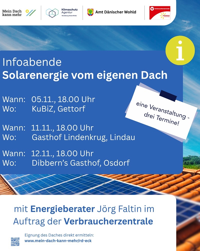 Ankündigung Vorträge Solar Dach