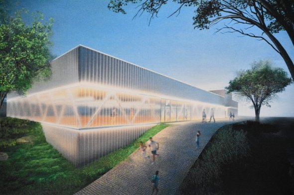 Entwurf Neubau Sporthalle