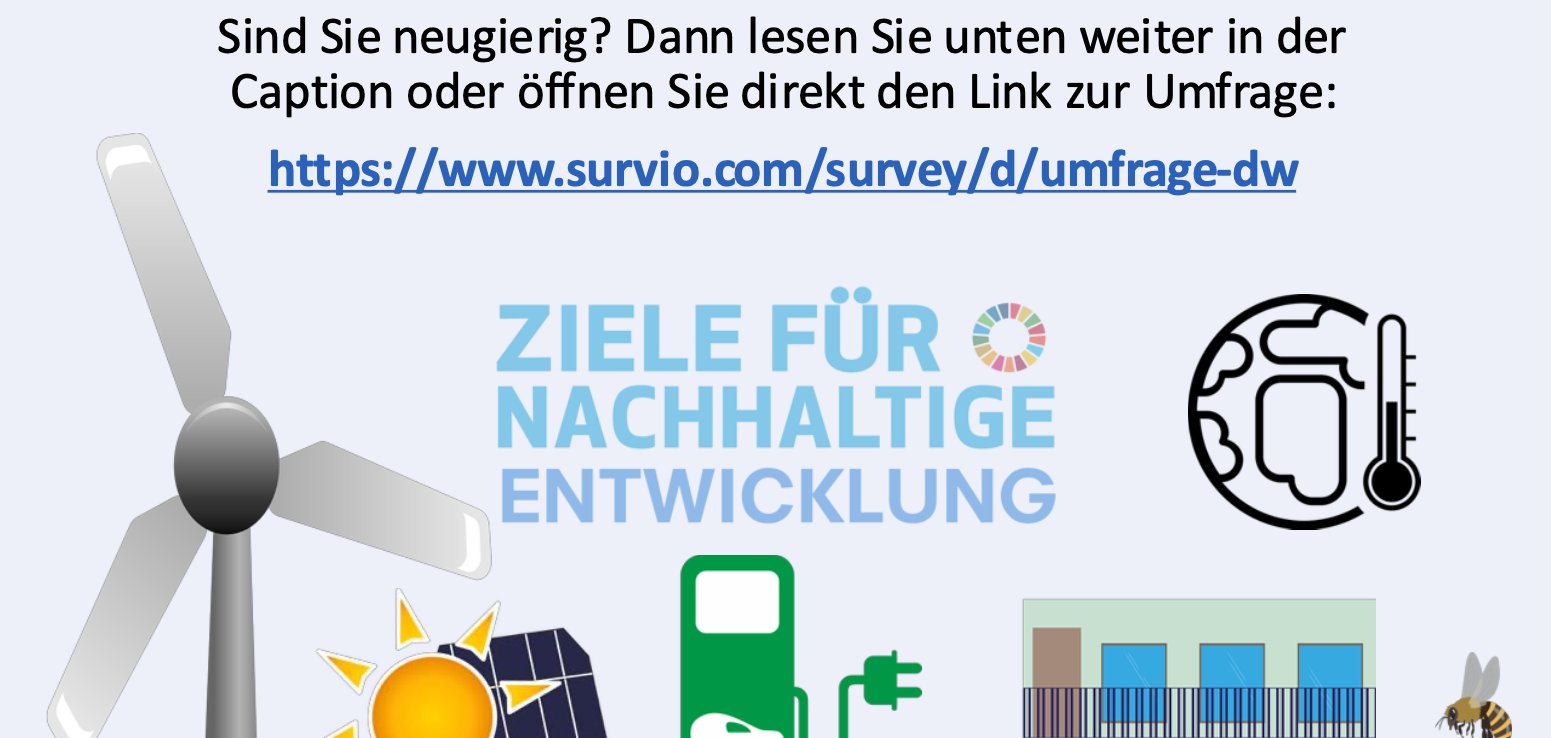 Online-Umfrage Nachhaltigkeit