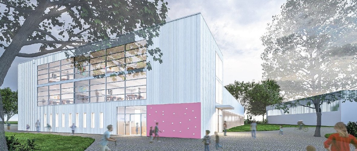 Entwurfsplanung neue Sporthalle plus Klassen