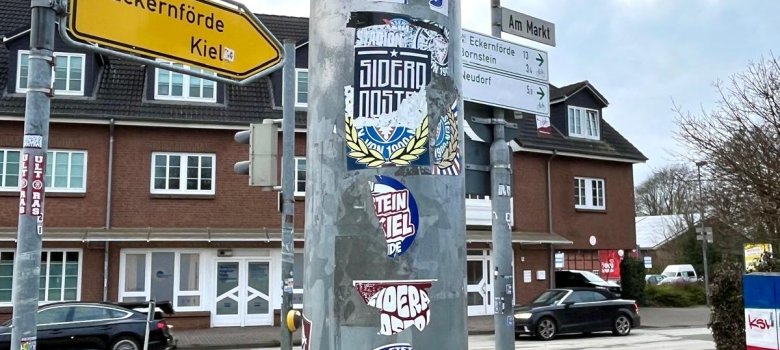 Beklebte Ampeln