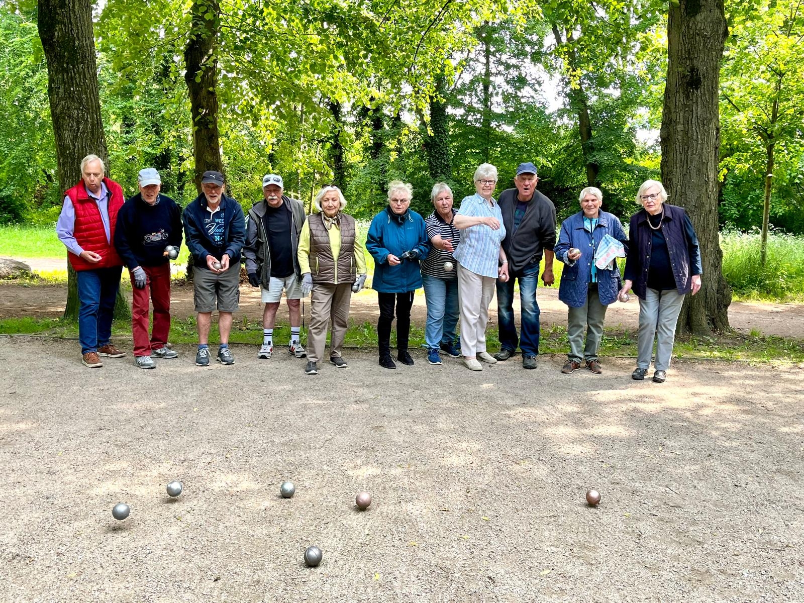 Boulespiel Senioren im Gettorfer Bürgerpark