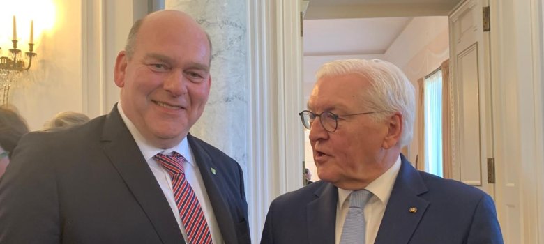 Jens Krabbenhöft trifft Bundespräsident Steinmeier
