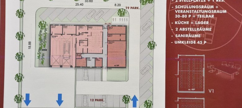 Planskizze Neubau Feuerwehrgerätehaus Schinkel