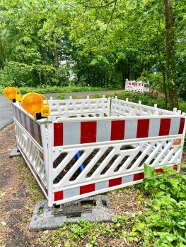 Baustelle Verlegung Löschwasserleitung